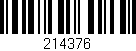 Código de barras (EAN, GTIN, SKU, ISBN): '214376'