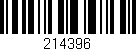 Código de barras (EAN, GTIN, SKU, ISBN): '214396'