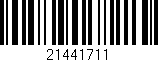 Código de barras (EAN, GTIN, SKU, ISBN): '21441711'