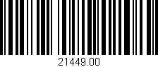 Código de barras (EAN, GTIN, SKU, ISBN): '21449.00'