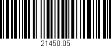 Código de barras (EAN, GTIN, SKU, ISBN): '21450.05'