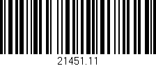 Código de barras (EAN, GTIN, SKU, ISBN): '21451.11'