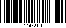 Código de barras (EAN, GTIN, SKU, ISBN): '21452.03'