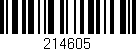 Código de barras (EAN, GTIN, SKU, ISBN): '214605'