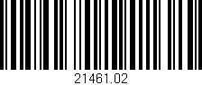 Código de barras (EAN, GTIN, SKU, ISBN): '21461.02'
