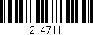Código de barras (EAN, GTIN, SKU, ISBN): '214711'