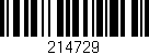 Código de barras (EAN, GTIN, SKU, ISBN): '214729'