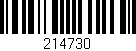 Código de barras (EAN, GTIN, SKU, ISBN): '214730'