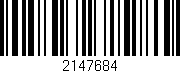 Código de barras (EAN, GTIN, SKU, ISBN): '2147684'
