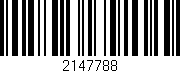 Código de barras (EAN, GTIN, SKU, ISBN): '2147788'