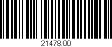 Código de barras (EAN, GTIN, SKU, ISBN): '21478.00'