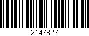 Código de barras (EAN, GTIN, SKU, ISBN): '2147827'