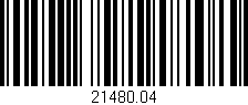 Código de barras (EAN, GTIN, SKU, ISBN): '21480.04'
