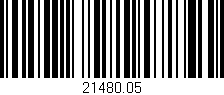 Código de barras (EAN, GTIN, SKU, ISBN): '21480.05'