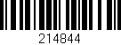 Código de barras (EAN, GTIN, SKU, ISBN): '214844'