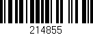 Código de barras (EAN, GTIN, SKU, ISBN): '214855'