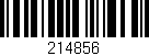 Código de barras (EAN, GTIN, SKU, ISBN): '214856'