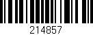 Código de barras (EAN, GTIN, SKU, ISBN): '214857'