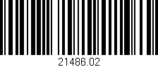 Código de barras (EAN, GTIN, SKU, ISBN): '21486.02'