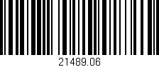 Código de barras (EAN, GTIN, SKU, ISBN): '21489.06'