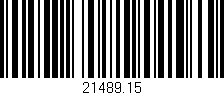 Código de barras (EAN, GTIN, SKU, ISBN): '21489.15'