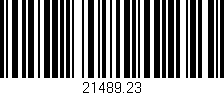 Código de barras (EAN, GTIN, SKU, ISBN): '21489.23'