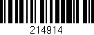 Código de barras (EAN, GTIN, SKU, ISBN): '214914'