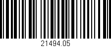 Código de barras (EAN, GTIN, SKU, ISBN): '21494.05'