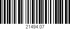 Código de barras (EAN, GTIN, SKU, ISBN): '21494.07'