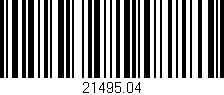 Código de barras (EAN, GTIN, SKU, ISBN): '21495.04'