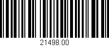 Código de barras (EAN, GTIN, SKU, ISBN): '21498.00'