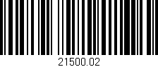 Código de barras (EAN, GTIN, SKU, ISBN): '21500.02'