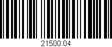 Código de barras (EAN, GTIN, SKU, ISBN): '21500.04'