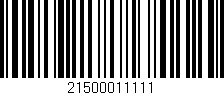 Código de barras (EAN, GTIN, SKU, ISBN): '21500011111'