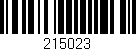 Código de barras (EAN, GTIN, SKU, ISBN): '215023'