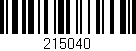 Código de barras (EAN, GTIN, SKU, ISBN): '215040'
