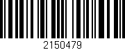 Código de barras (EAN, GTIN, SKU, ISBN): '2150479'