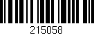 Código de barras (EAN, GTIN, SKU, ISBN): '215058'