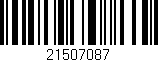Código de barras (EAN, GTIN, SKU, ISBN): '21507087'