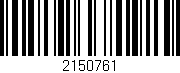 Código de barras (EAN, GTIN, SKU, ISBN): '2150761'