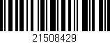 Código de barras (EAN, GTIN, SKU, ISBN): '21508429'