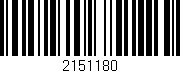 Código de barras (EAN, GTIN, SKU, ISBN): '2151180'