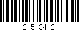Código de barras (EAN, GTIN, SKU, ISBN): '21513412'