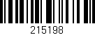 Código de barras (EAN, GTIN, SKU, ISBN): '215198'