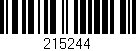 Código de barras (EAN, GTIN, SKU, ISBN): '215244'