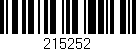 Código de barras (EAN, GTIN, SKU, ISBN): '215252'