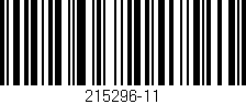 Código de barras (EAN, GTIN, SKU, ISBN): '215296-11'