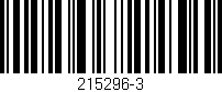 Código de barras (EAN, GTIN, SKU, ISBN): '215296-3'