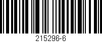 Código de barras (EAN, GTIN, SKU, ISBN): '215296-6'