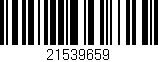 Código de barras (EAN, GTIN, SKU, ISBN): '21539659'